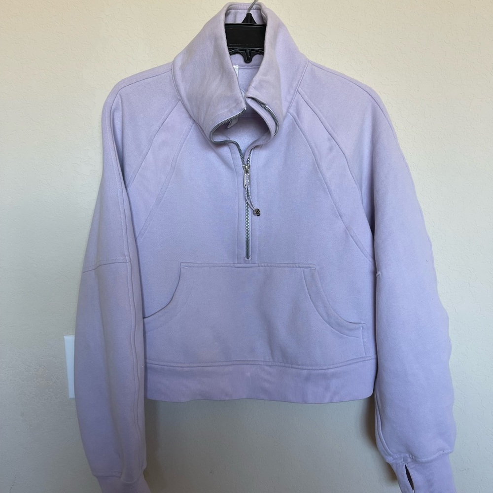 Lululemon Half Zip Scuba lavender dew